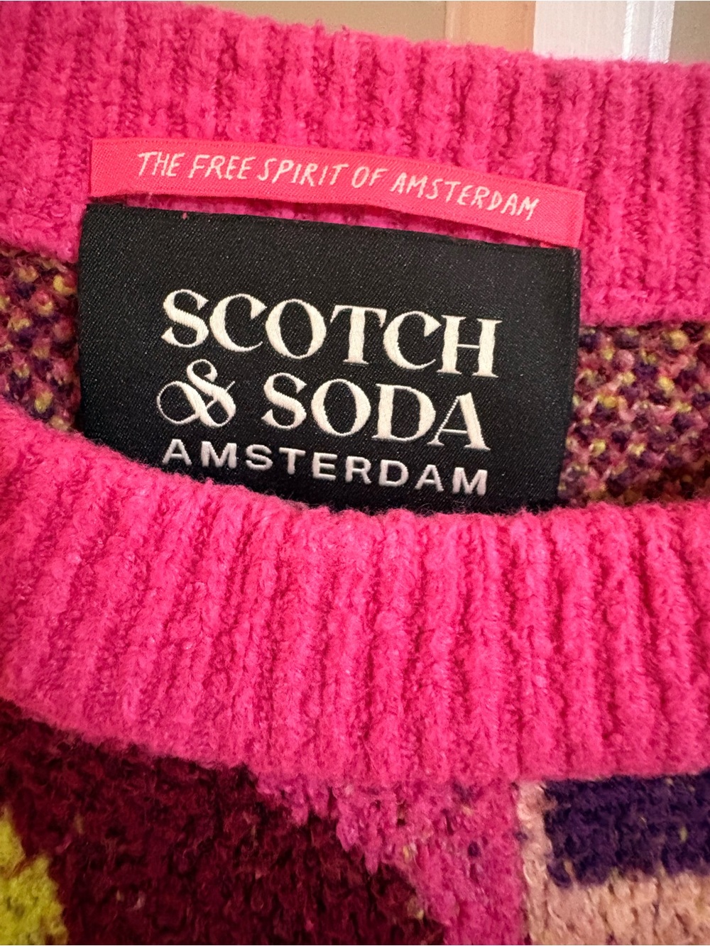 Scotch & Soda Women's Multicolor Music Love Graphic Crewneck Sweater - Picture 2 of 5